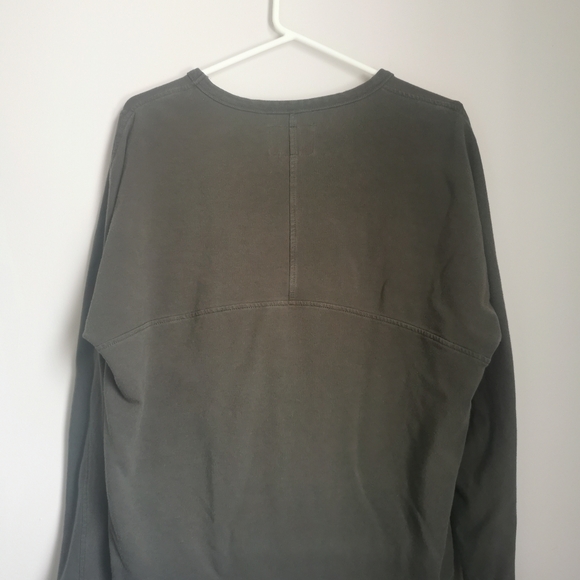 (3/$12) - Roots Women's Crewneck. Small. Olive green. - Picture 2 of 4